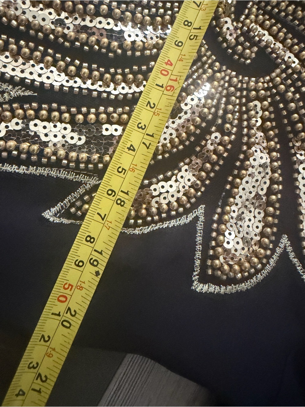 Embellished Black & Gold Long Open 2 piece Abaya - Picture 7 of 7